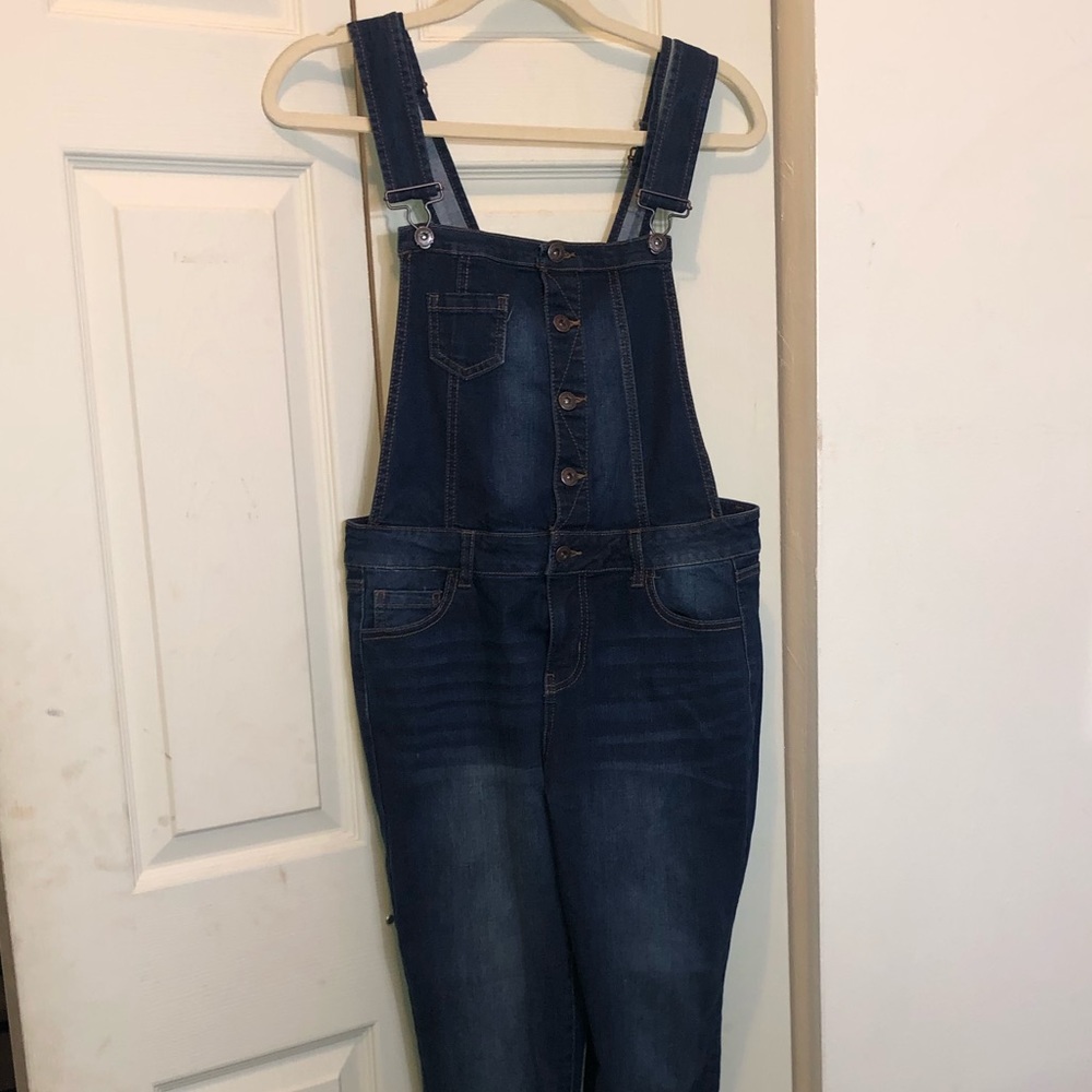 Skinny overalls